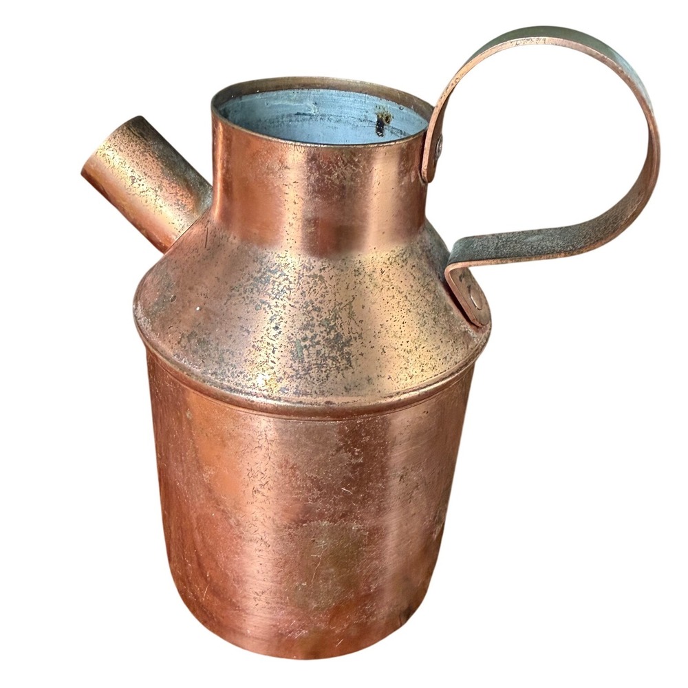 Vintage Copper Milk Jug Pitcher Spout Handle Farmhouse Darian Minneapolis USA